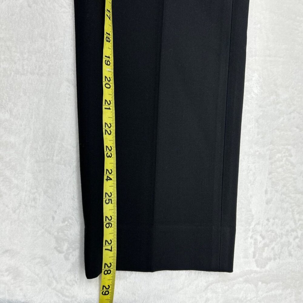 J.Crew Kate Black Trousers Womens Size 4 Carreman Premium Quality Straight Leg C - Picture 10 of 11